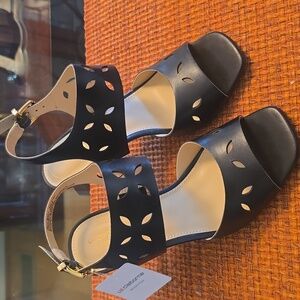 LIZ CLAIBORNE BRAND WOMEN'S BLACK DRESS HEELS SHOES MEMORY FOAM SIZE 7